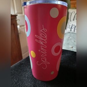 Stainless Steel Drinking Tumbler by Sprinkles w/Lid